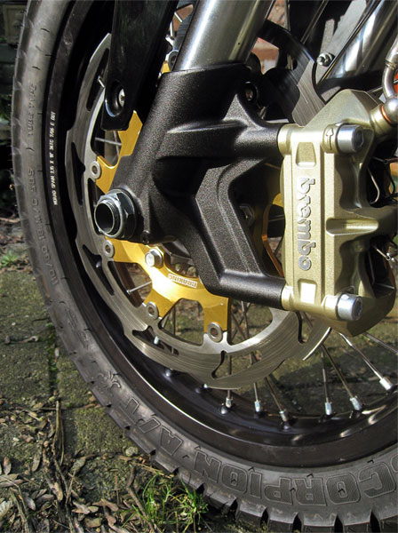 front wheel lock for motorcycle